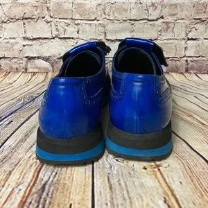 Men’s Electric Blue Prada Runway Fringe Oxford 10 Prada | Shoes | Mens Electric Blue Prada Runway Fringe  main image 2